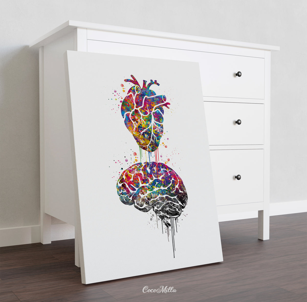 Love Anatomy Watercolor Print Science Wall Art Geekery Nerd Wall