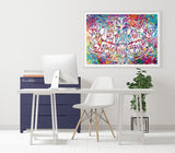 Dental X-RAY Baby Teeth Watercolor Print Tooth Anatomy Pediatric Dentist Dental Clinic Medical Art Dentistry Pan X Ray Orthodontist-2447