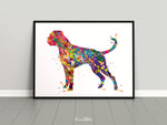 Boxer Dog Watercolor Print Doglover Gift Animal Print Dog Art Boxer Poster Dog Poster Dog Lover Custom Pet Gift Wall Hanging Wall Art-1851