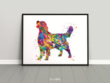 Golden Retriever Watercolor Dog Print Pet Gift Pet Dog Love Puppy Friend Dog Poster Dog Art Customizable Animal Pet Poster Dog Poster-1749