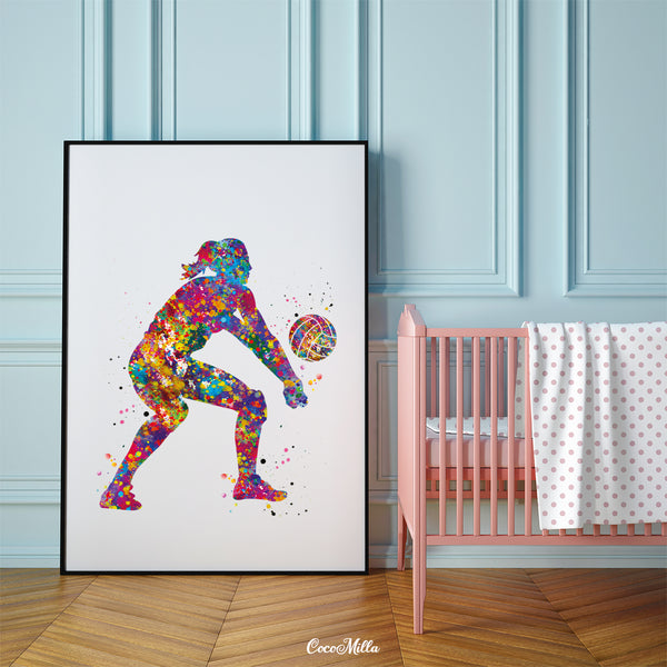 Softball Wall Art, Volleyball Girl Art, Basketball Girl Wall Art, Teen Girl  Wall Art, Gift for Girl, Choose Your Sports and Colors, Set of 6 