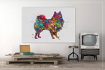 American Eskimo Dog Watercolor Print Eskie Dog Art Custom Dog Portrait Pet Gift Animal Dog Painting Doglover Gift Personelize Poster-1488 - CocoMilla