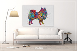 American Eskimo Dog Watercolor Print Eskie Dog Art Custom Dog Portrait Pet Gift Animal Dog Painting Doglover Gift Personelize Poster-1488 - CocoMilla