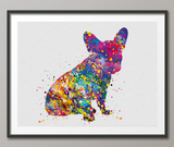 French Bulldog Watercolor Dog Print Frenchie art print Bouledogue Francais Art Gift Pet Dog Love Friend Animal Dog Poster Dog Art [NO 634] - CocoMilla