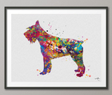 Schnauzer Watercolor Dog Print Pet Gift Pet Dog Love Puppy Friend Dog Poster Dog Art Dog Wall Art Doglover Gift Animal Poster Dog Love-172 - CocoMilla