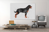 Rottweiler Dog Black Watercolor Print Rottweiler Poster Gift Pet Doglover Puppy Friend Security Dog Bodyguard Animal Dog Poster Dog Art-1504 - CocoMilla