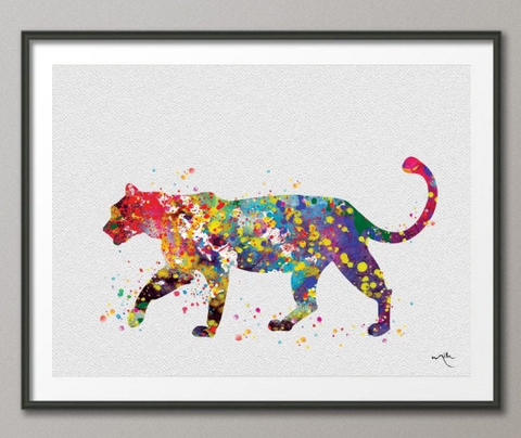 Tiger Watercolor Painting Print Archival Fine Art Print For Kids Nursery art Wall Art Wall Decor Art Home Decor Wall Hanging No 448 - CocoMilla