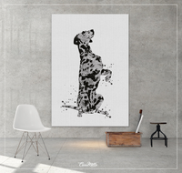 Dalmatian Dog Watercolor Print Pooch Pet Gift Dog Love Puppy Friend Dog Art Customizable Animal Poster Dalmatian Personelized Dogart-1564 - CocoMilla