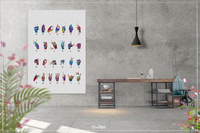 Sign Language Alphabet Watercolor Print American Sign Language Hand Signing Deaf ASL Fingerspelling Poster Manual Alphabet Medical Art-1338 - CocoMilla